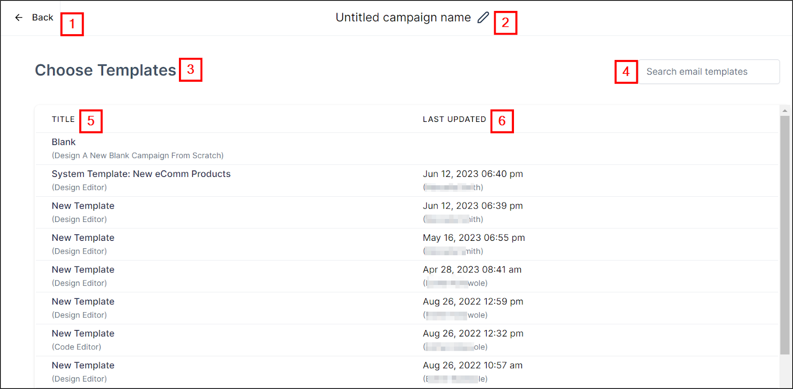 Campaign template overview
