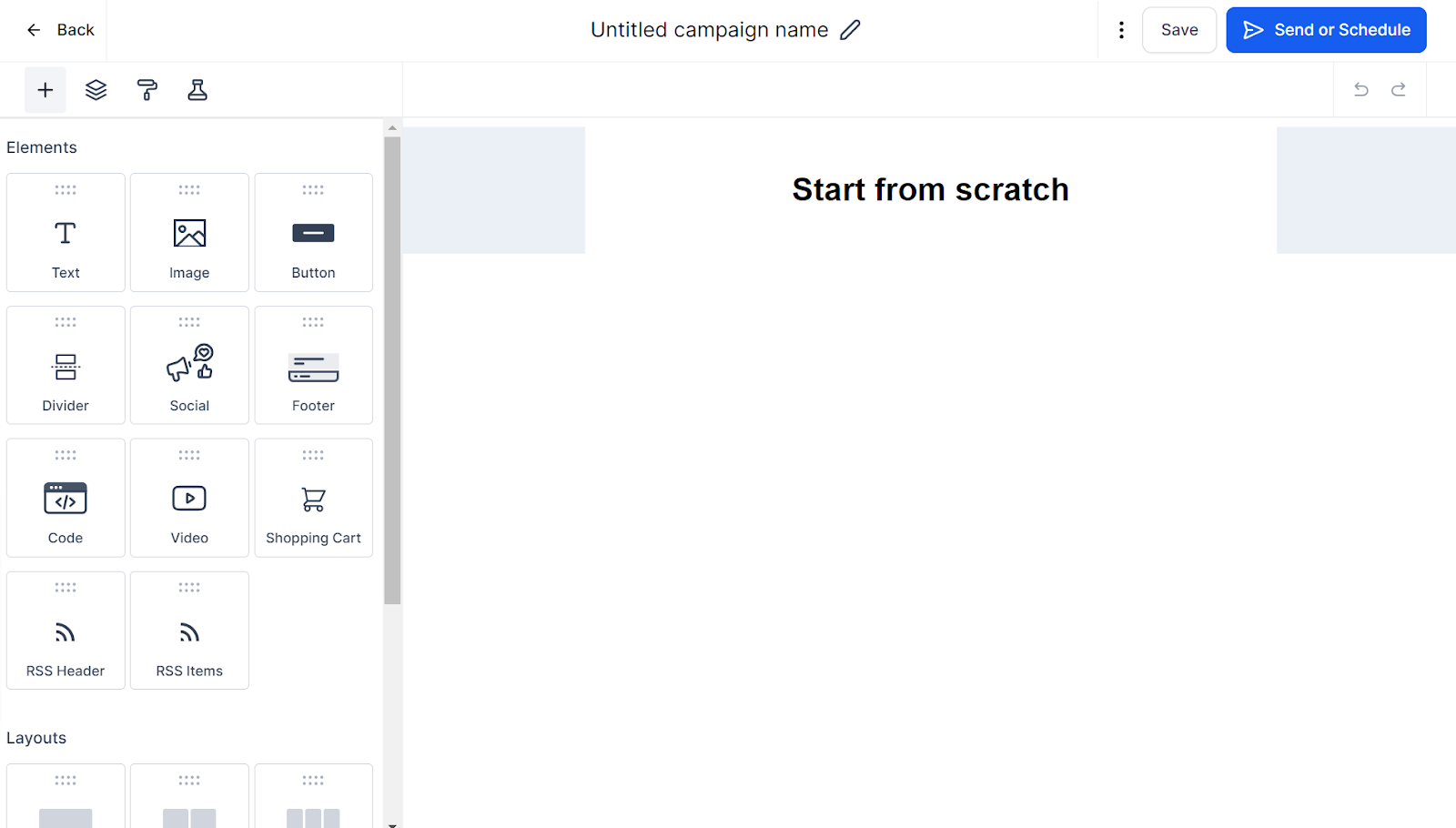campaign editor page